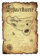 Schatzkarte mit Zeichnung