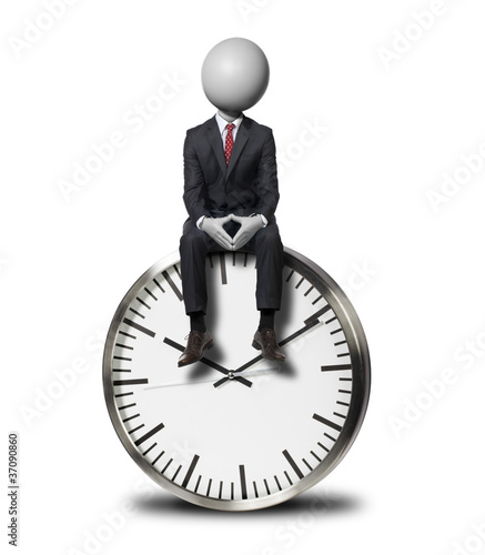 Illustration: notion du temps Headman concept notion du temps Headman concept