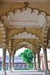 Pillars in Hall of Public Audience at Agra fort, India