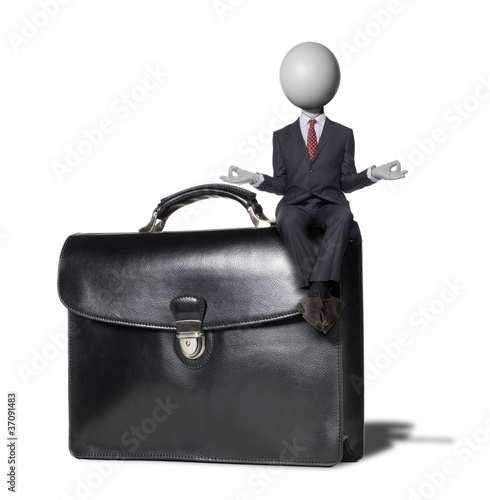 Foto: business man zen Headman concept business man zen Headman concept