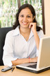 Happy business woman
