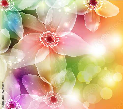 Vector: Flowers. Vector illustration. Flowers. Vector illustration.