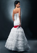 The bride with a bare back