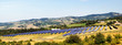 solar panels on the hill in summer solar panels on the hill in summer