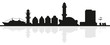 Skyline Warnemünde (Silhouette)