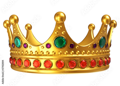 Illustration: Golden royal crown Golden royal crown