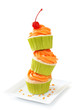 Stacked cupcakes