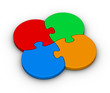 four multicolor puzzles