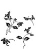 Vector: Shape of ink flower Shape of ink flower