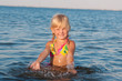 splashing in the water child