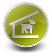 Yellow Glossy Icon "Kennel / Dog Shelter"