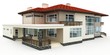 3d house on white