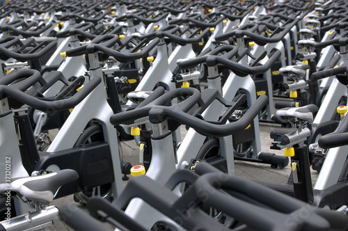 Photo: Spinning bikes Spinning bikes