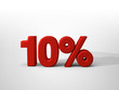 10% Discount 3D red 10% Discount 3D red