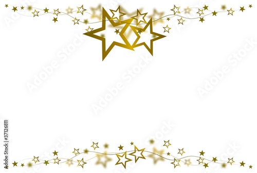 Illustration: goldener Sternrahmen goldener Sternrahmen