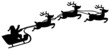 Vector: santa with sleigh and rendeer santa with sleigh and rendeer