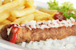 Frikandel Spezial, Pommes frites