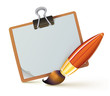 elegant paint brush