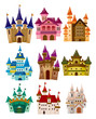 cartoon Fairy tale castle icon