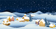 Christmas landscape background