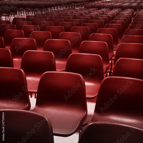 Photo: red chairs red chairs