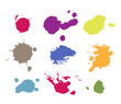grunge paint splashes drips and splatter