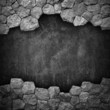 stone wall with hole