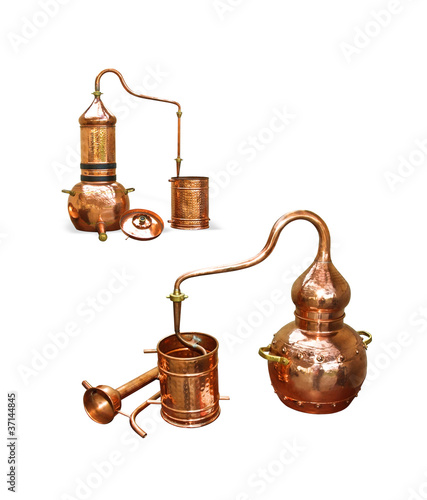 Photo: alcohol distillery - alembic copper alcohol distillery - alembic copper