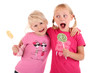 Foto: Kinder mit Lutscher Kinder mit Lutscher