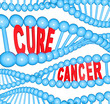 Cure Cancer Words in DNA Strands Medical Research Cure Cancer Words in DNA Strands Medical Research
