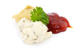 Remoulade, Senf und Ketchup