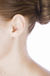 A young woman's ear, close-up