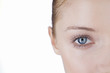 Close-up of a woman's right eye