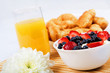 Early breakfast.