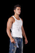 Man with a handgun