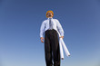 Engineer at the construction site