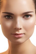 Photo: Close-up of beautiful female model face with purity health skin Close-up of beautiful female model face with purity health skin
