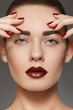 Luxury fashion style, manicure, cosmetics and make-up