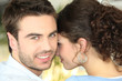 Couple sharing a private moment
