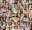 Portrait of beautiful young people