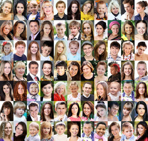 Photo: Portrait of beautiful young people Portrait of beautiful young people