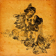 An old Radha Krishna paintings