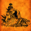 An old Radha Krishna paintings