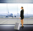 traveler with luggage