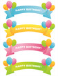set of 4 colorful birthday ribbons set of 4 colorful birthday ribbons