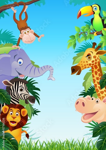 Vektor: Animal cartoon Animal cartoon