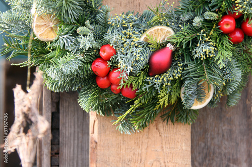 Photo: weihnachtlicher kranz weihnachtlicher kranz