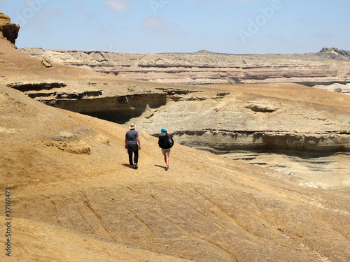 Photo: Wandern in der Wüste - desert hiking Wandern in der Wüste - desert hiking