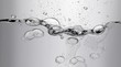 Fizzing Bubbles Rising in Water