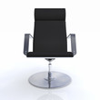Designer Chefsessel Schwarz Silber